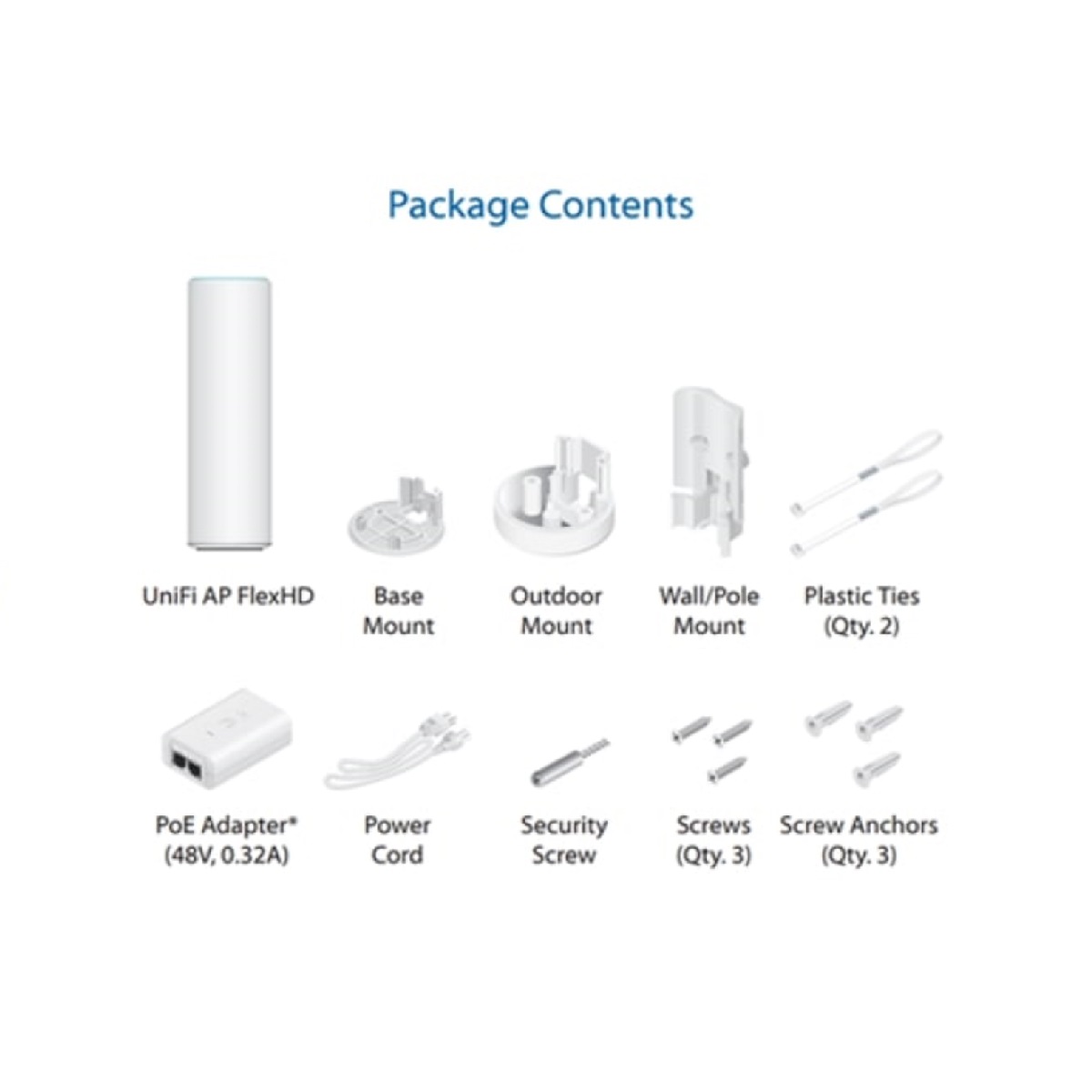 Ubiquiti UAP-FlexHD IndoorOutdoor PoE WiFi 5 Access Point