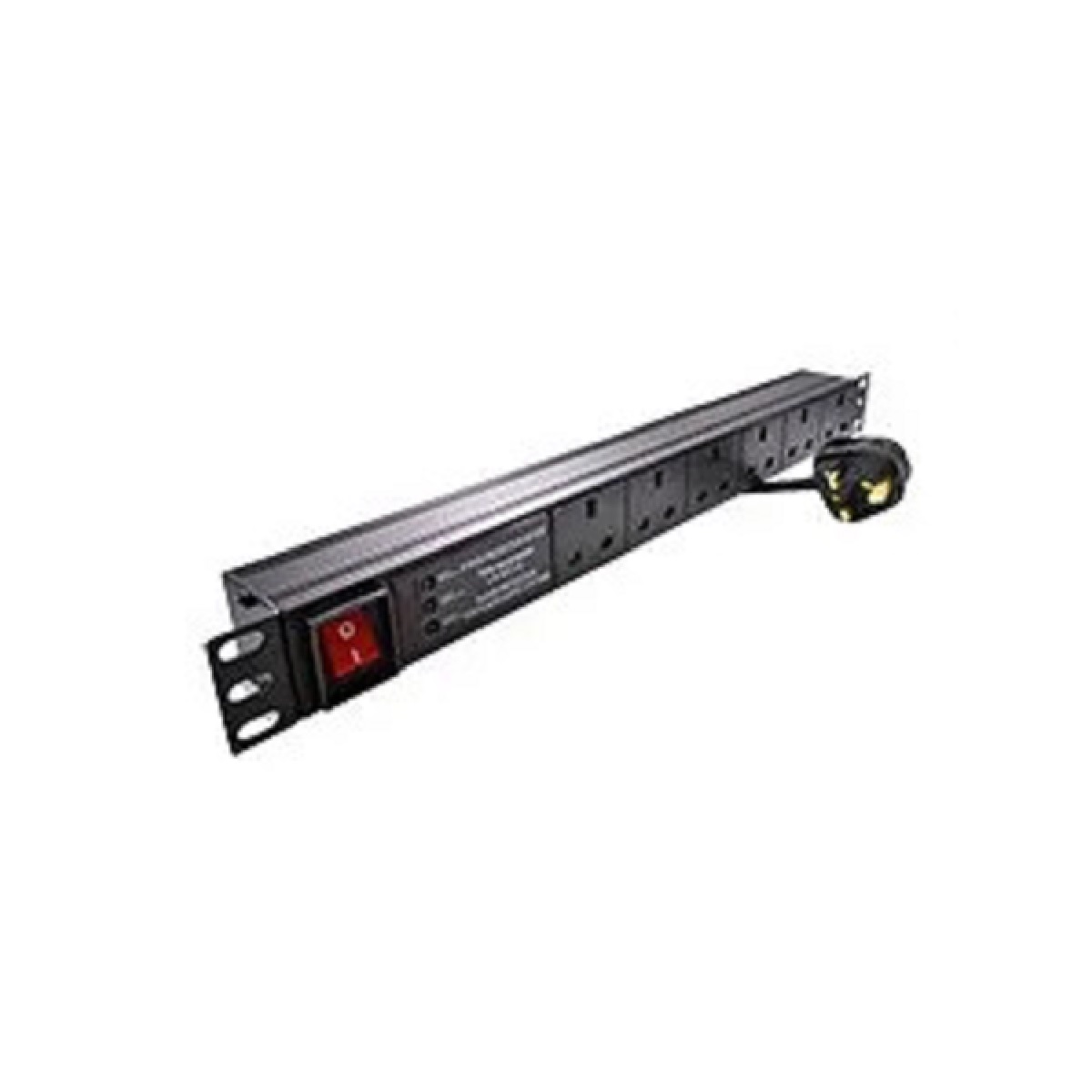 6-Way 1U 19-inch Horizontal Rackmount PDU W Surge Protection 19-inch Horizontal Rackmount PDU W/ Surge Protection