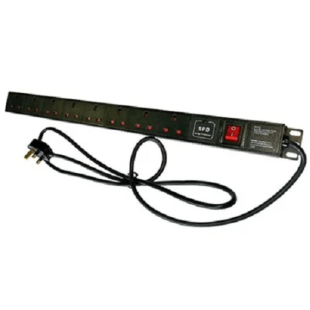 8-Way Vertical Rackmount PDU w/ Surge Protection