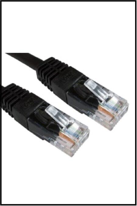 CAT6 Black 0.25 m Ten Pack