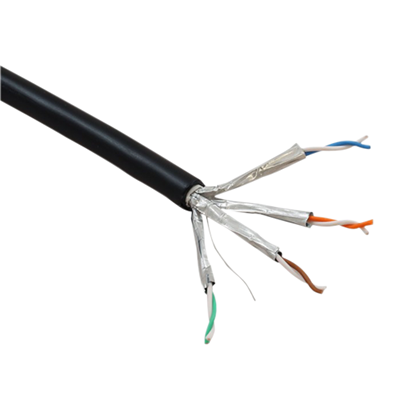 Connectix Black 001-003-003-34 F/FTP Solid Ethernet CAT6a Cable Reel / Box