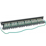 Connectix Black (009-002-002-01) 24-Port Shielded CAT6 Patch Panel