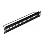 Connectix Black (009-010-010-00)24-Port CAT6a Shielded Patch Panel