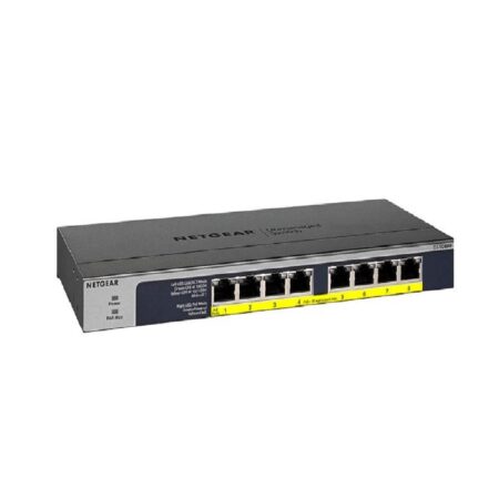 NETGEAR GS108LP ProSAFE FlexPoE 8-Port Unmanaged Gigabit PoE+ Switch