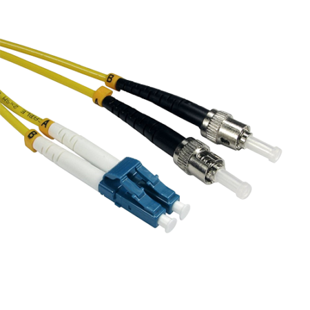EssCable FB2S-LCST-050Y 5m Singlemode Duplex LC to ST Fibre Patch Lead (OS2)