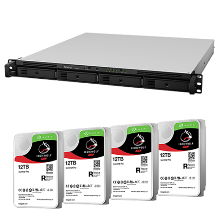 Synology RS819 RackStation 4-Bay 48TB Network Storage Populated