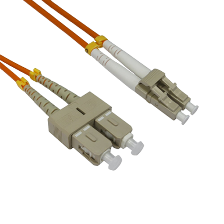 EssCable FB2M-LCSC-050 5m Multimode Duplex LC to SC Fibre Patch Lead (OM2)