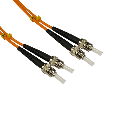 EssCable FB2M-STST-100 10m Multimode Duplex ST to ST Fibre Patch Lead (OM2)