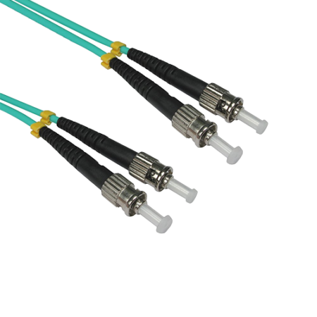 EssCable FB3M-STST-100 10m Multimode Duplex ST to ST Fibre Patch Lead (OM3)