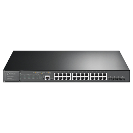 TP-Link TL-SG3428XMP JetStream 24-Port Smart Managed Rackmount Gigabit PoE+ Switch w/ 4 x 10G SFP+ Ports (384W)