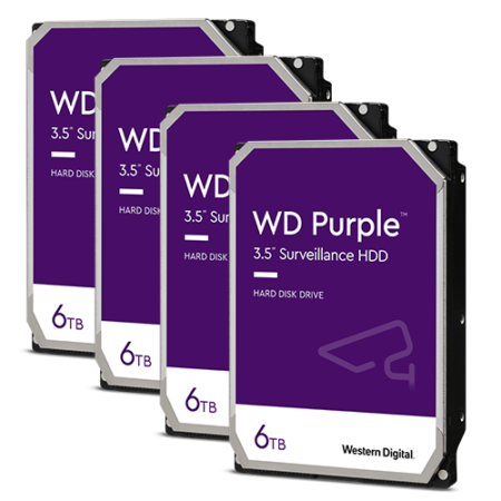 WD WD63PURZ-4HDD Purple 6TB 3.5 inch SATA Hard Drive