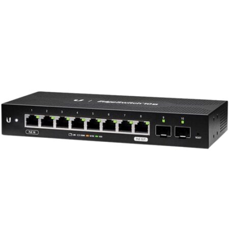Ubiquiti ES-10X Edge Switch Managed Passive PoE 8-Port Gigabit Switch