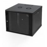 RackyRax Black 550×450 Wall Mounted Data Cabinets (6U to 18U)