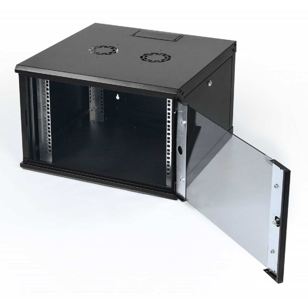 RackyRax Black 550x450 Wall Mounted Data Cabinets (6U to 18U) Black 550x450 Wall Mounted Data Cabinets (6U to 18U)