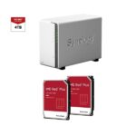 Synology DS220j DiskStation 2-Bay 4TB NAS w/ 2x2TB Red Plus Bundle