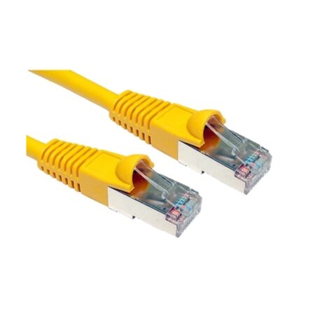 CAT6a ART-100-HY Shielded snagless Yellow 0.25m Ethernet Cable