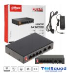 Dahua PFS3006-4ET-60-V2 6-Port Unmanaged Desktop Switch 4 PoE