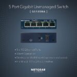 NETGEAR GS105 ProSAFE 5 Port Desktop Gigabit Switch