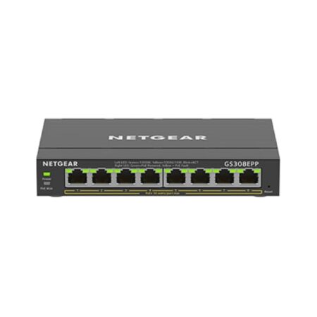 NETGEAR GS308EPP Desktop 8 Port Gigabit Switch