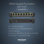 NETGEAR GS308EPP Desktop 8 Port Gigabit Switch