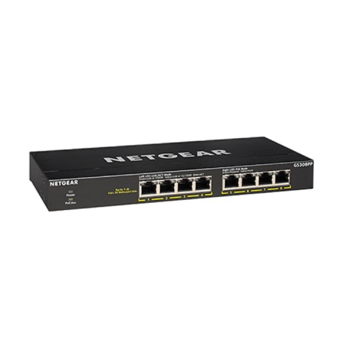 NETGEAR GS308PP FlexPoE Desktop PoE+ 8 Port Gigabit Switch