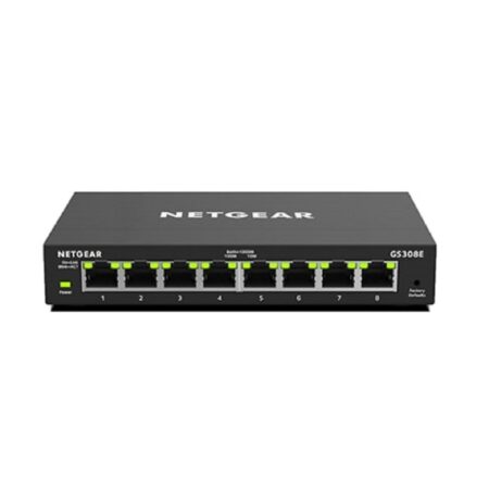 NETGEAR GS308E Plus Desktop 8 Port Gigabit Switch